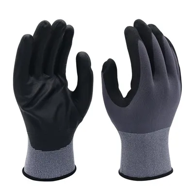 ถุงมือเคลือบโฟมไนไตรล์